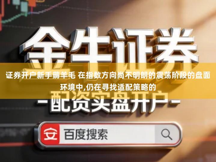 证券开户新手薅羊毛 在指数方向尚不明朗的震荡阶段的盘面环境中,仍在寻找适配策略的